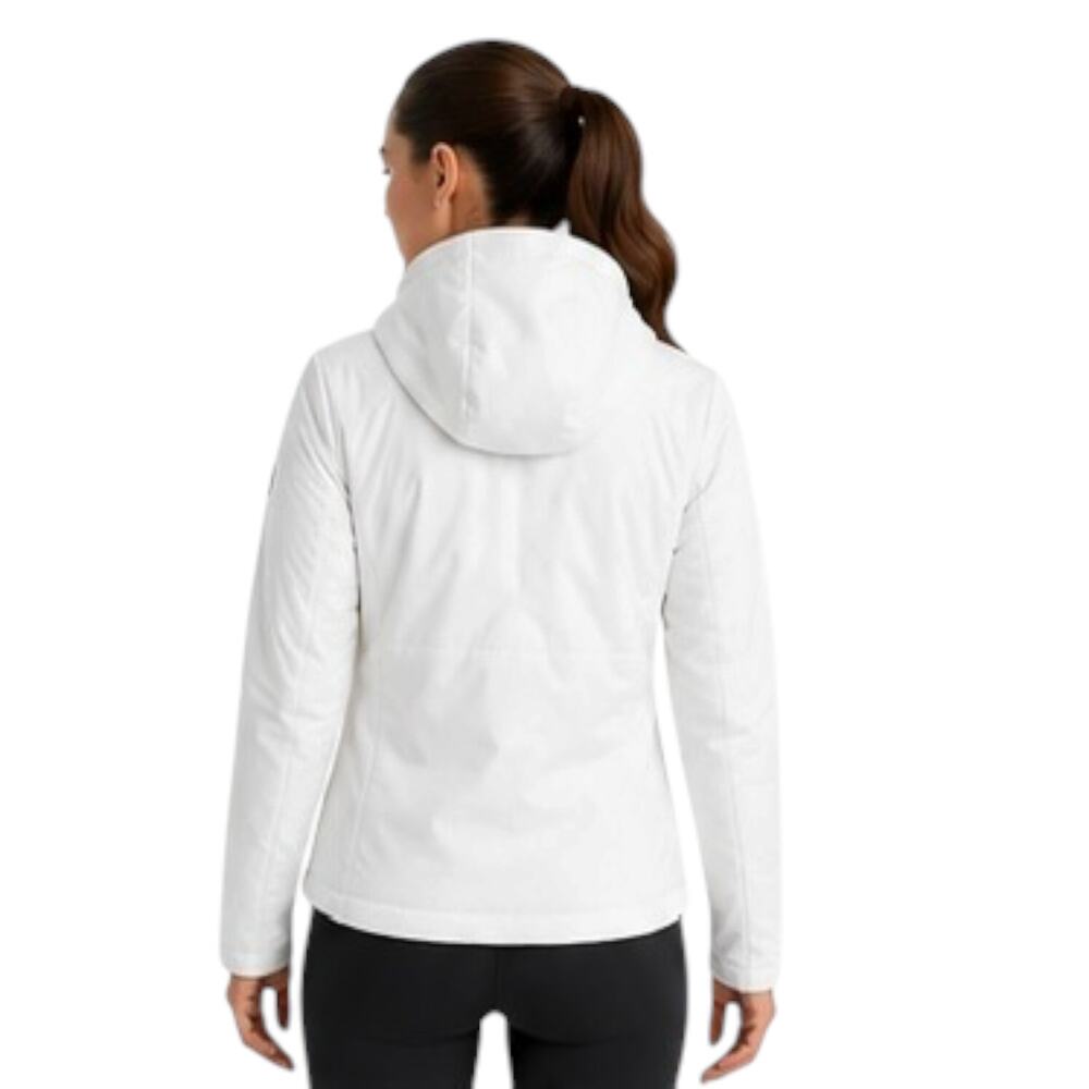 Vuori Chilled Out Full Zip Insulated Jacket XS White PrimaLoft Hooded NWT - Picture 2 of 9